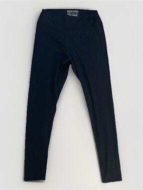 Municipal Sport Utility Gear Womens Leggings Size XL Black High Rise Pants Gym